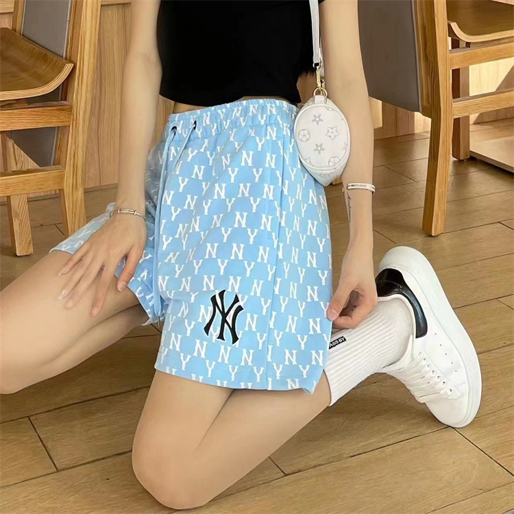 Quần Short Thể Thao MLB100% Chính Hãng In Họa Tiết NY Phong Cách Hàn Quốc Cho Nam Và Nữ