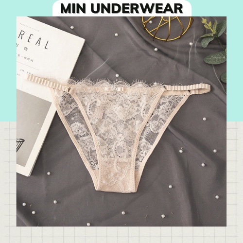 Quần Lót Nữ Ren Xuyên Thấu Họa Tiết Sexy Quyến Rủ Min Underwear 133170