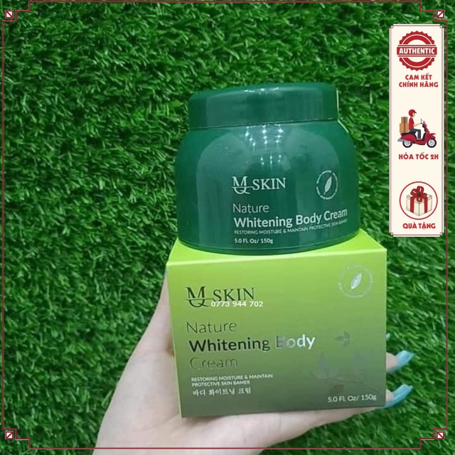Mq Skin Nature Whitening Body Cream - Kem Dưỡng Trắng Da Thiên Nhiên Tinh Thể Diệp Lục Mq Skin