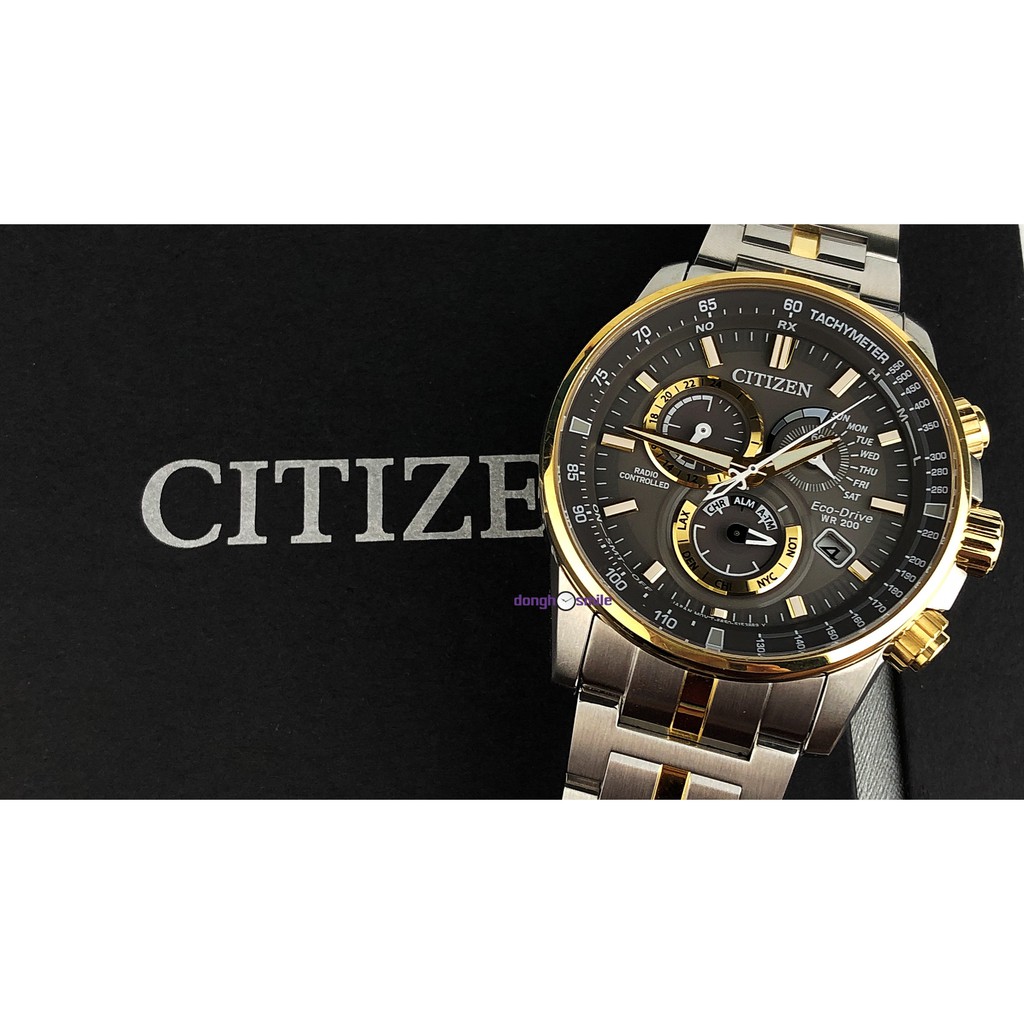 Đồng hồ nam Citizen radio controlled eco-drive AT4124-51H