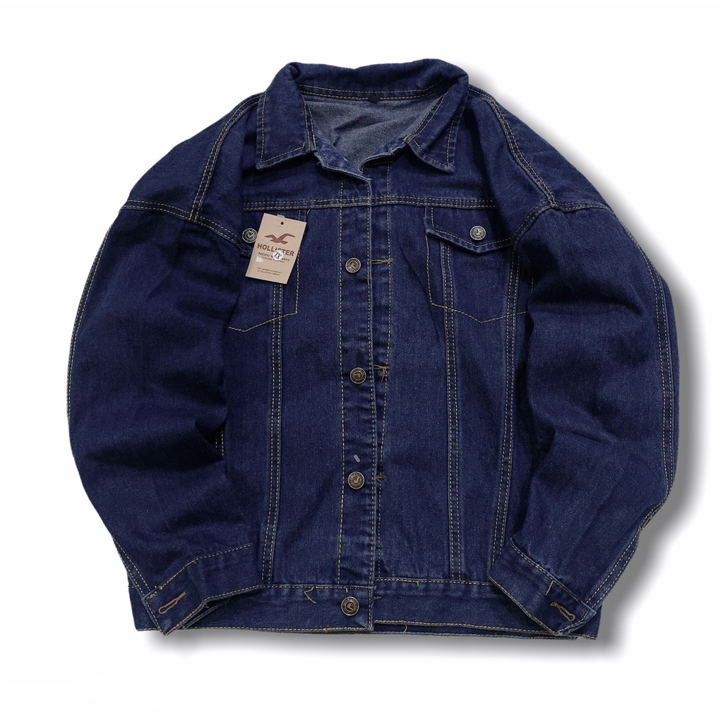 ÁO khoác jean màu đậm (Denim Jacket) UNISEX