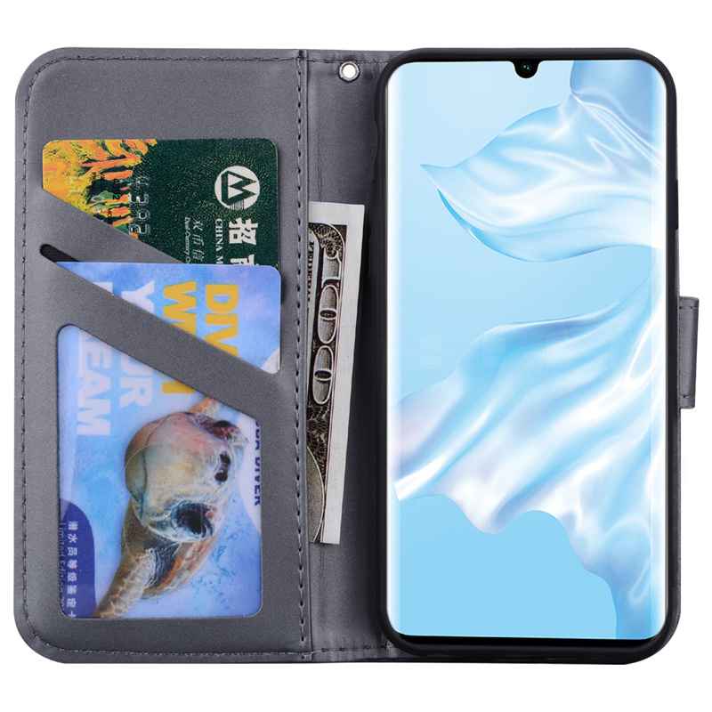 Cartoon Animals Casing Huawei Nove 5T Honor 9 10 Lite Y8P Y7P Y7 Y6 Flip Leather Case Cute Cat Card Slot Wallet Soft Shell