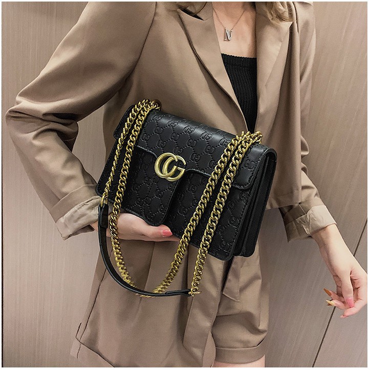 (HÀNG MỚI) Túi đeo chéo nữ Gucci chất da cực chất - Hàng cao cấp tỉ mỉ đến từng chi tiết