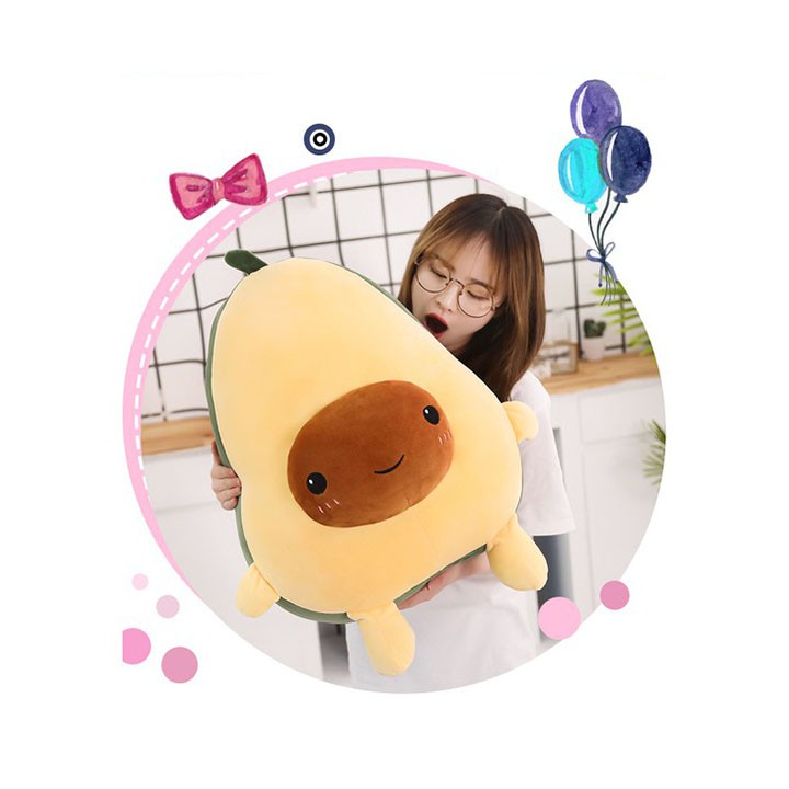 Gối ôm gấu bông hình quả bơ đáng yêu siêu cute