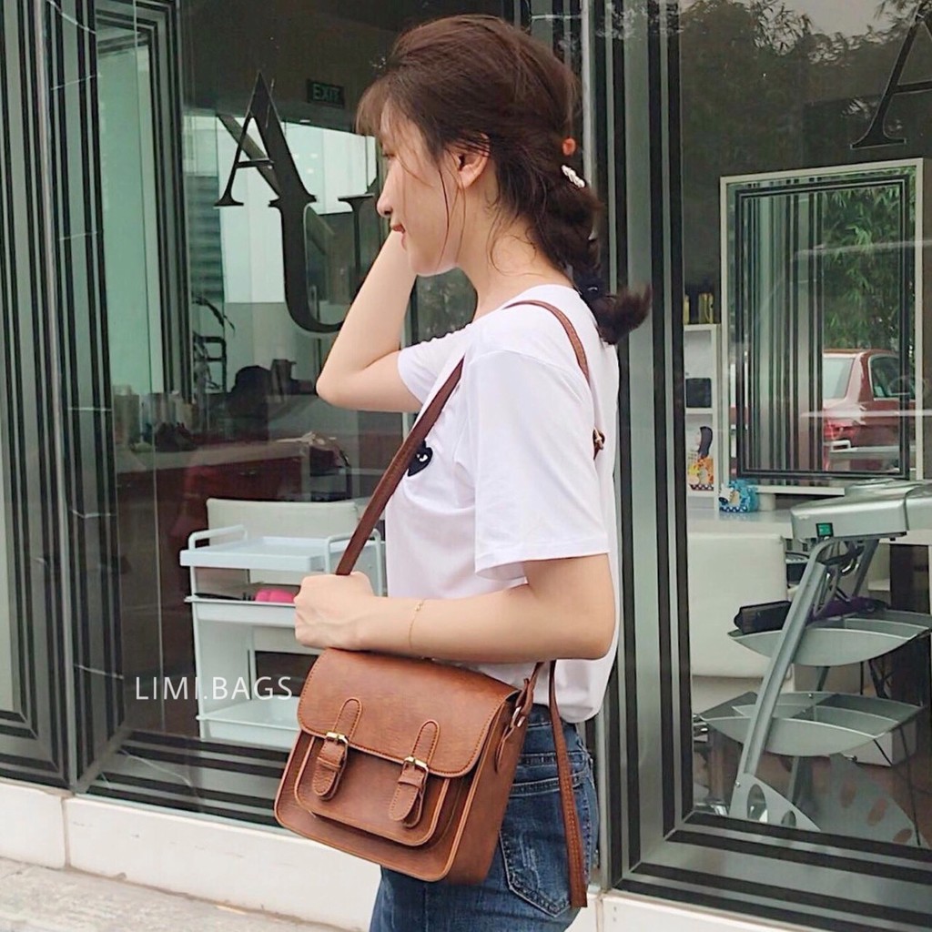 Túi Đeo Chéo Nữ Mini Vintage Da đi chơi thời trang Ulzzang dễ thương cá tính nhỏ xinh Hàn Quốc STU Limi bags