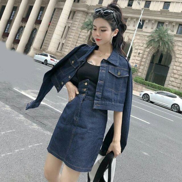 Set jean nữ cao cấp thiết kế sang chảnh phong cách NP1101