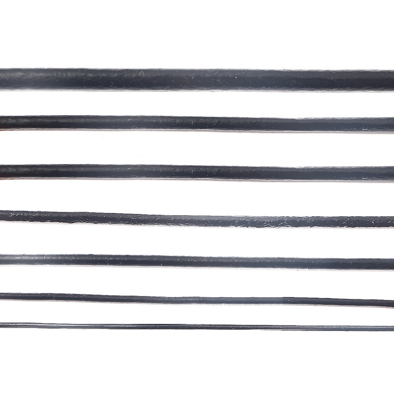 Dây tròn bằng da bò 1-6mm thiết kế 3 màu để làm đồ trang sức/vòng tay