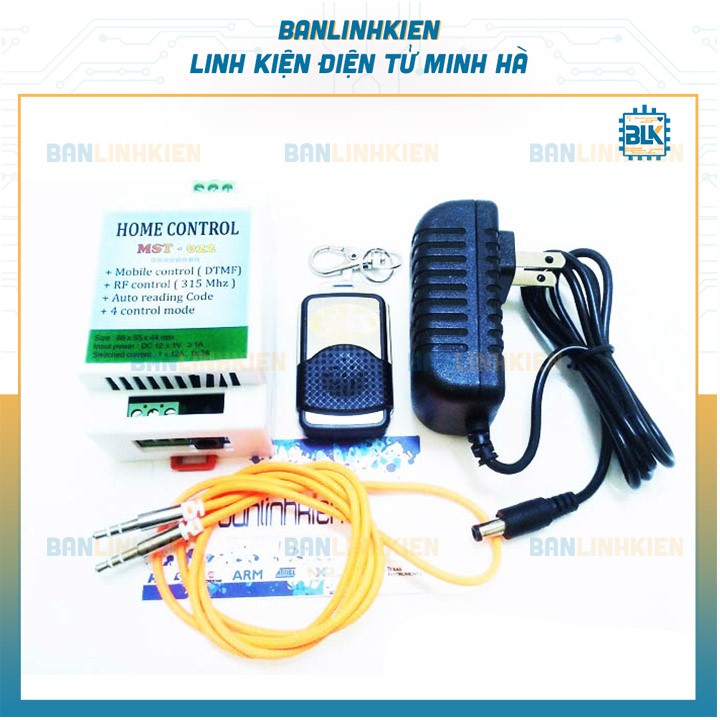 BLK Bộ điều khiển máy bơm, đèn, thiết bị tưới tiêu từ xa qua tin nhắn cuộc gọi MST-022