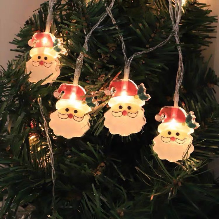 Dây Đèn Led Ông Già Noel Trang Trí Noel 3m và 1,5m Bé Bebe