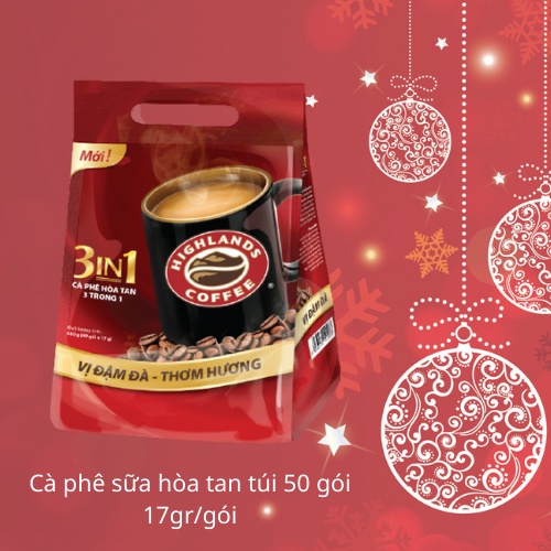 Cà phê Hòa tan 3in1 Highlands coffee - 50 gói/túi | BigBuy360 - bigbuy360.vn