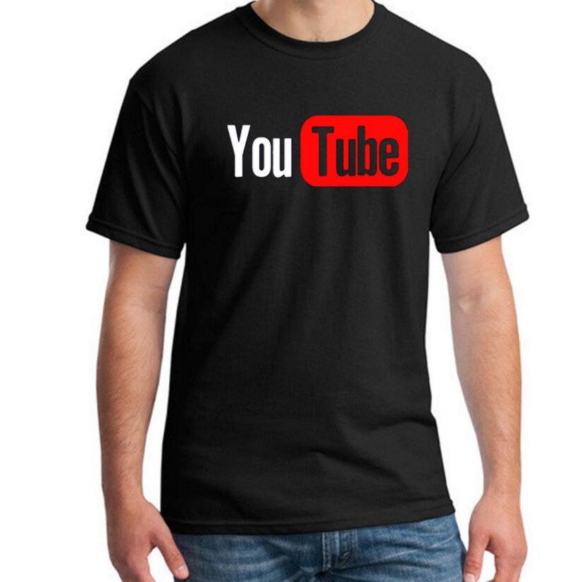 Áo Thun Cotton In Logo Youtube Thời Trang Mùa Hè Dành Cho Nam