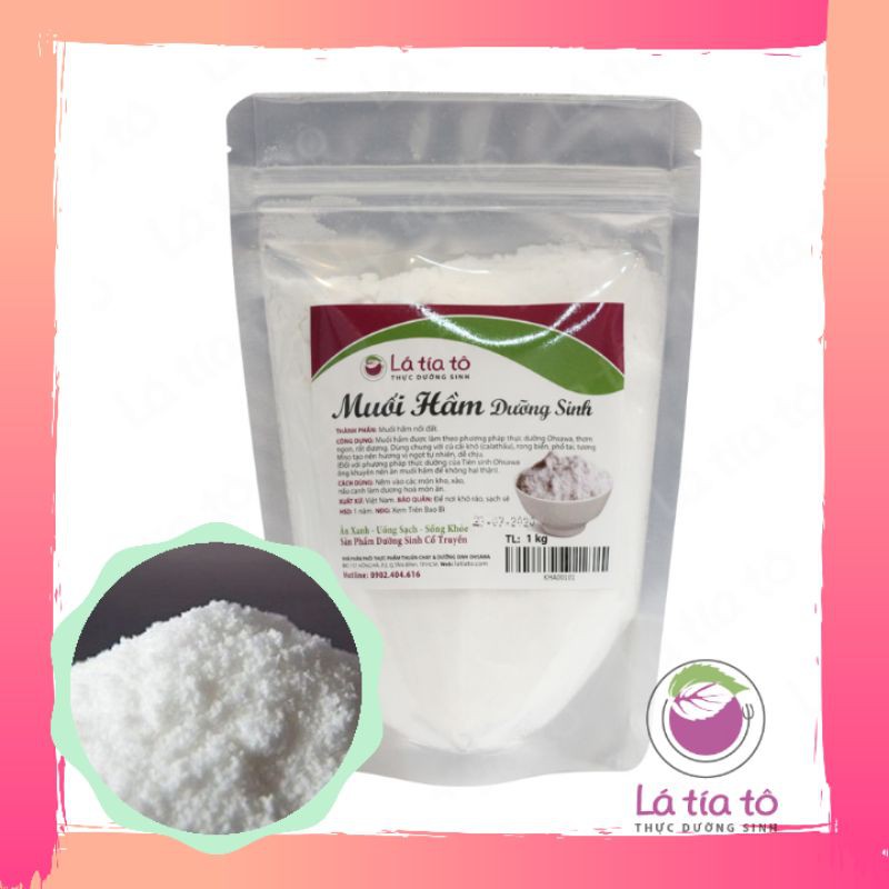 MUỐI HẦM DƯỠNG SINH 500gr - LÁ TÍA TÔ