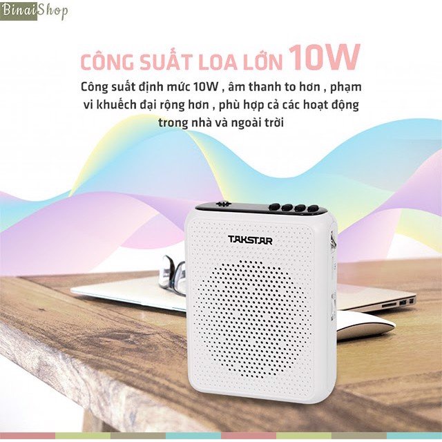 Máy trợ giảng không dây UHF, Bluetooth Takstar E300W