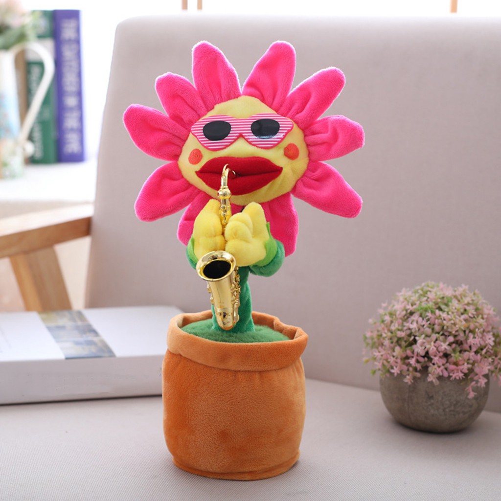 [Kloware] Búp Bê Nhồi Bông Hoa Hướng Dương Biết Hát Nhảy Múa Có