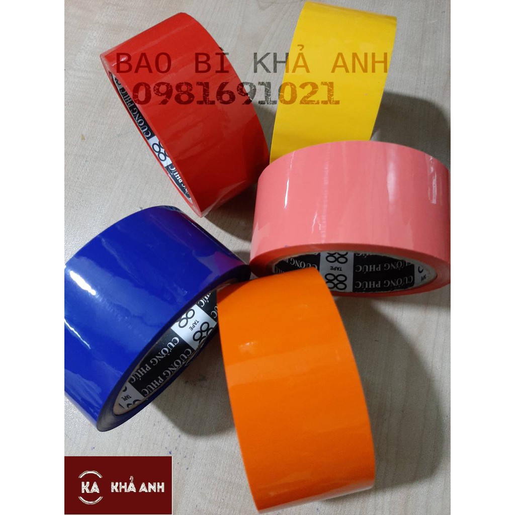 ❣️❣️ BĂNG KEO MÀU ĐỎ MAY MẮN - 5F 6 CUỘN - BAO BÌ KHẢ ANH