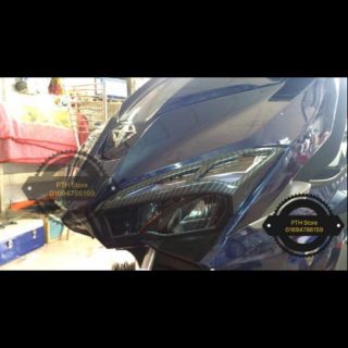 ỐP ĐÈN TRƯỚC SAU CACBON AIR BLADE 2018