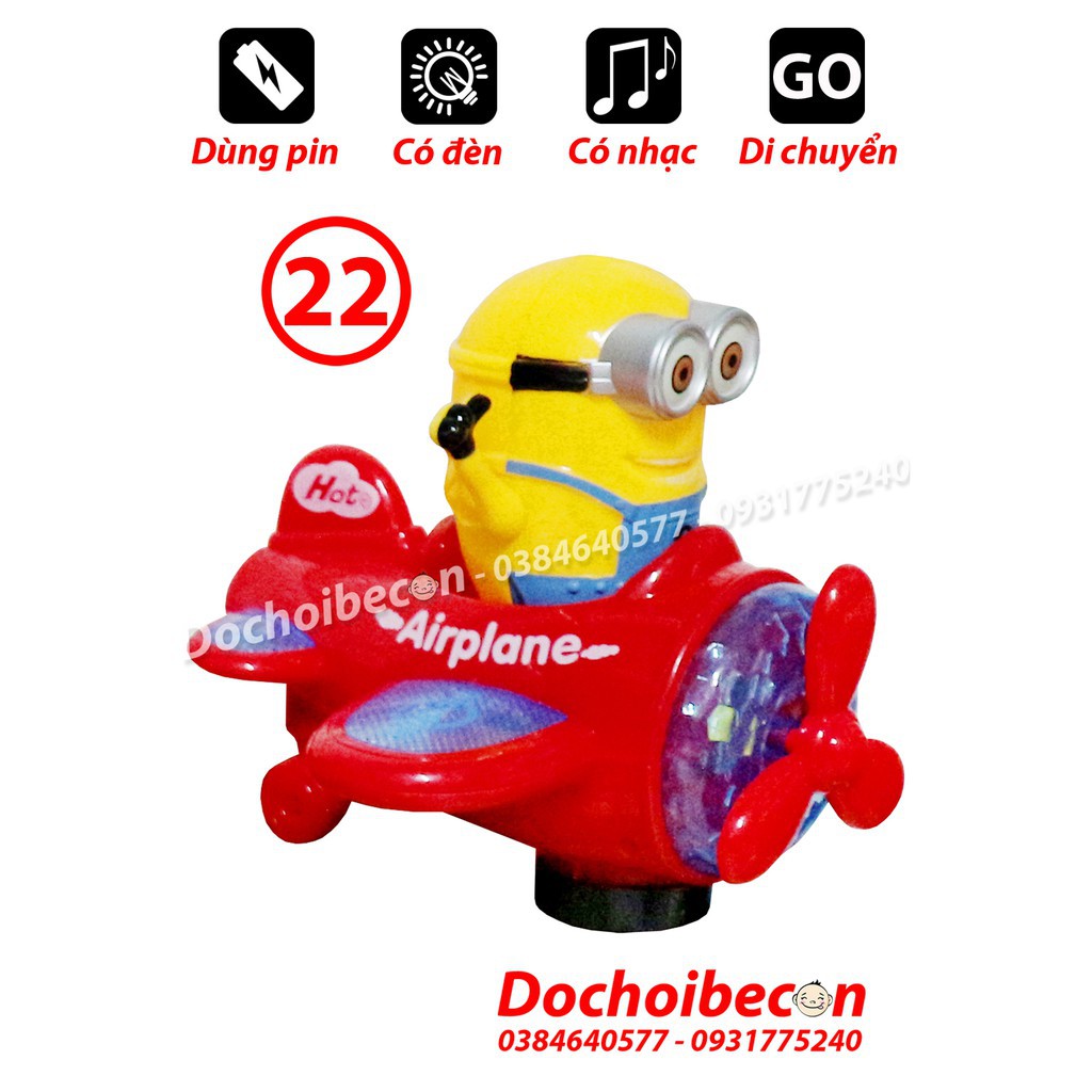 Lồng đèn trung thu Gấu lái máy bay: Có đèn, nhạc, di chuyển, chong chóng máy bay xoay khi chạy