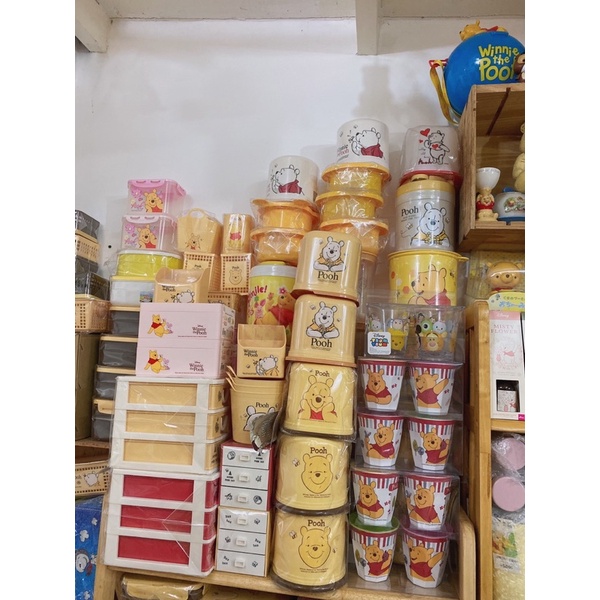 Đồ cắm bút nhựa gấu Pooh
