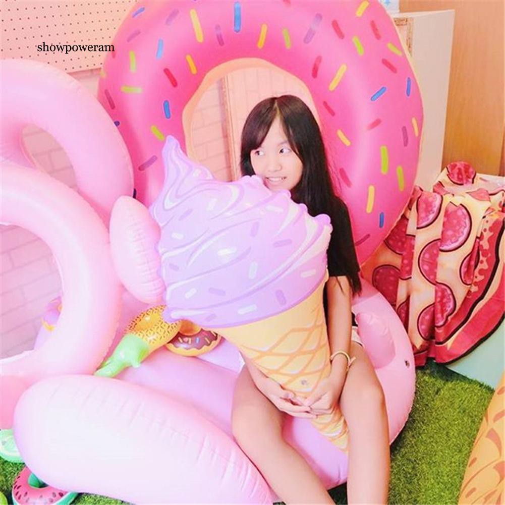 Đồ chơi bơi lội bơm hơi hình cây kem thiết kế ngộ nghĩnh