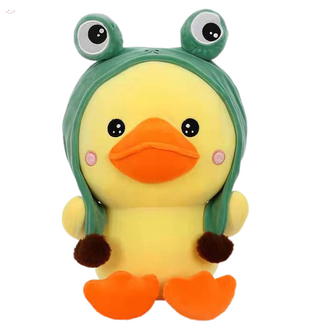 Đồ chơi nhồi bông Hình Vịt Vàng Hoạt Hình 25cm Cho Bé Gái