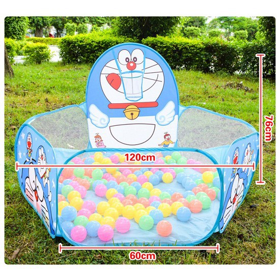 Lều bóng doraemon mini kèm 100 bóng cho bé