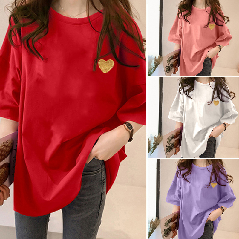 NRVP Áo Thun Dáng Rộng Tay Ngắn Thời Trang 2021 Cho Phụ Nữ