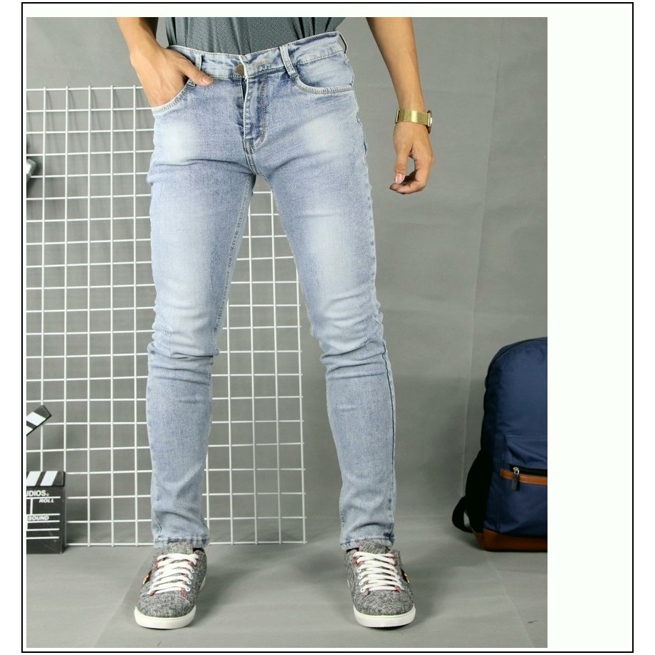 quần jean nam XANH BẠC (5678) chất jean giãn tốt PL2-2F5