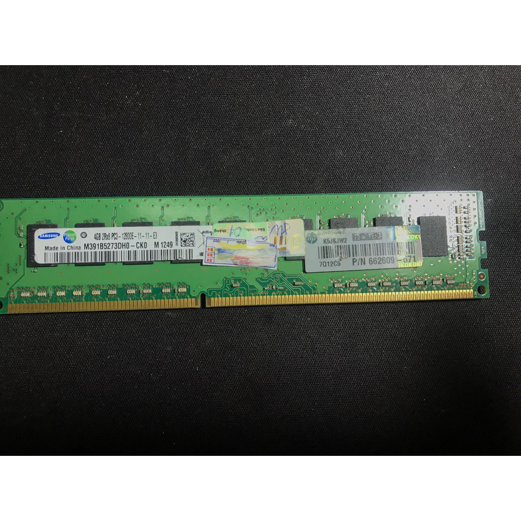 Ram 4Gb PC3 12800E cho máy tính để bàn PC test ok