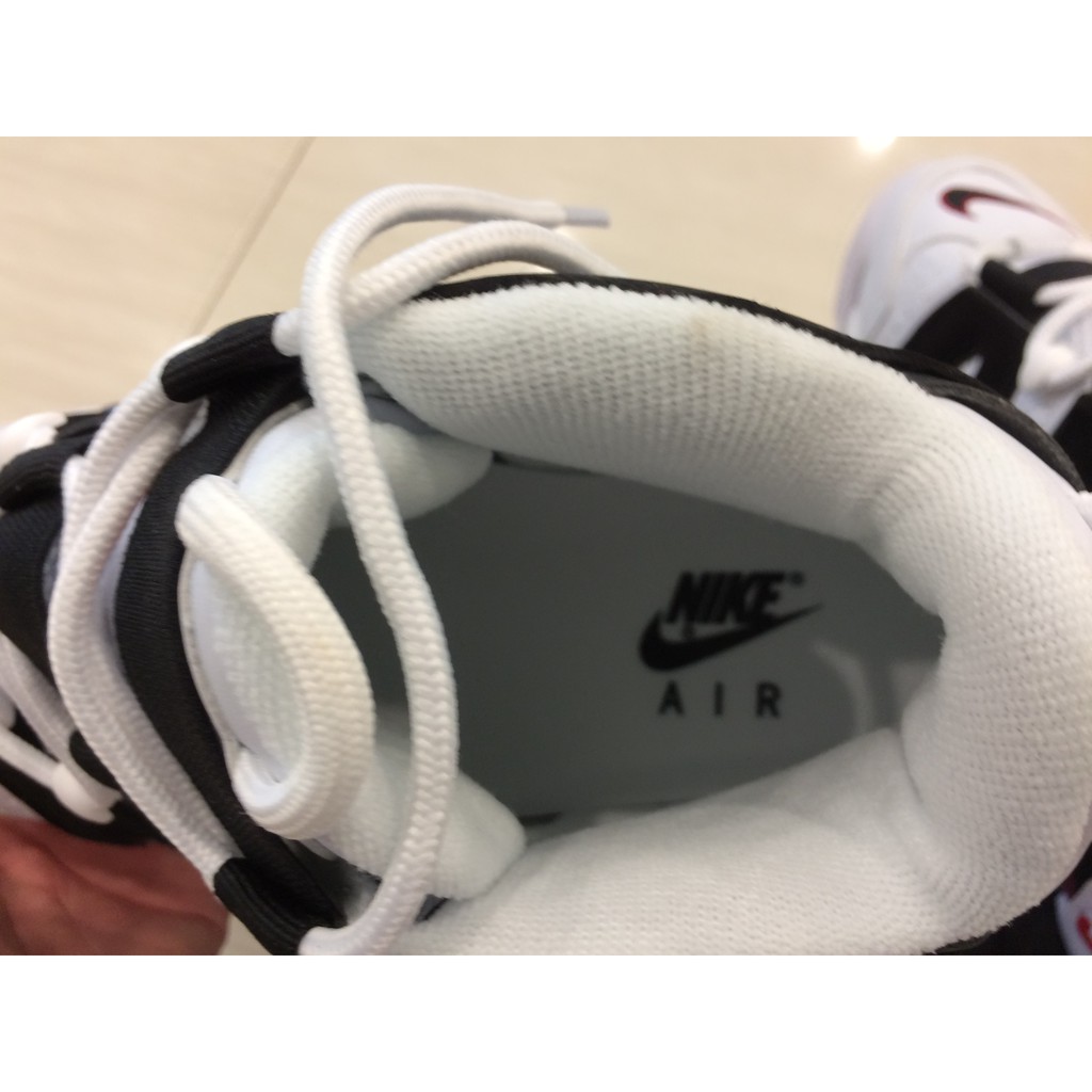 GIÀY THỂ THAO NIKE AIR MORE UPTEMPO MẦU TRẮNG CHỮ ĐEN