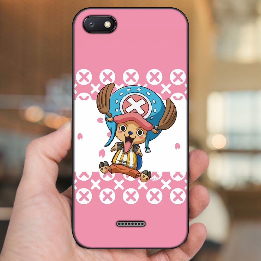 Ốp lưng Xiaomi Redmi 6A viền đen in hình Chopper One Piece Đảo Hải Tặc