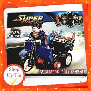 [ĐỒ CHƠI LEGO GIÁ RẺ]💥 [ ẢNH THẬT ] 💥 Đồ chơi lego xếp hình minifigure siêu anh hùng ⚡⚡ Bộ Lego xe máy chiến đấu 7012