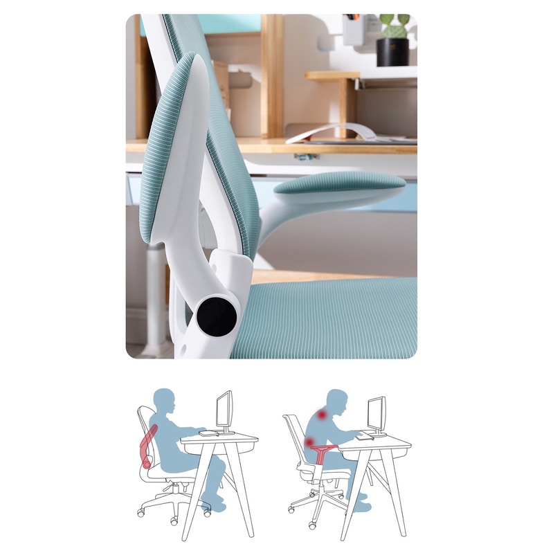 Ghế công thái học Regal Xanh ghế văn phòng, học tập, làm việc, giảm đau cột sống.