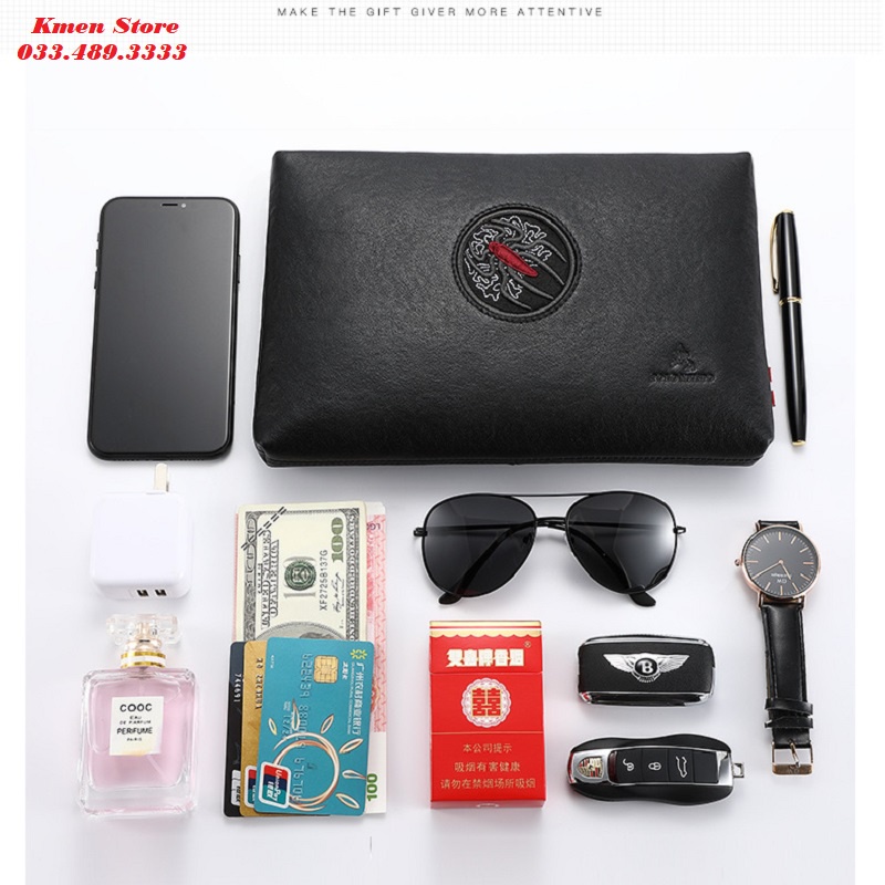 Ví Cần Tay Nam Clutch Nam Cao Cấp POLO MEISDO Sang Trọng Đẳng Cấp PL02