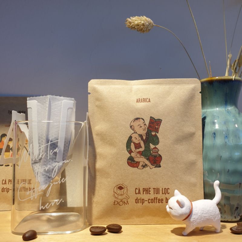 Cà phê túi lọc phong cách Nhật Bản 100% từ cà phê Arabica cầu đất