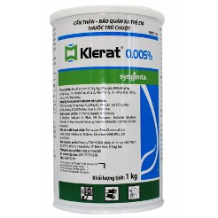 Thuốc diệt chuột sinh học Klerat 0.005% (Sygenta - Thụy Sỹ) Hộp 1kg