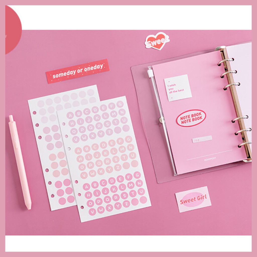 SET SỔ CÒNG PLANNER PASTEL TRONG SUỐT A6