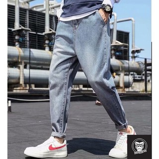 Quần jean nam nữ baggy ống rộng 2020