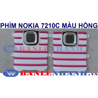 PHÍM NOKIA 7210C MÀU HỒNG