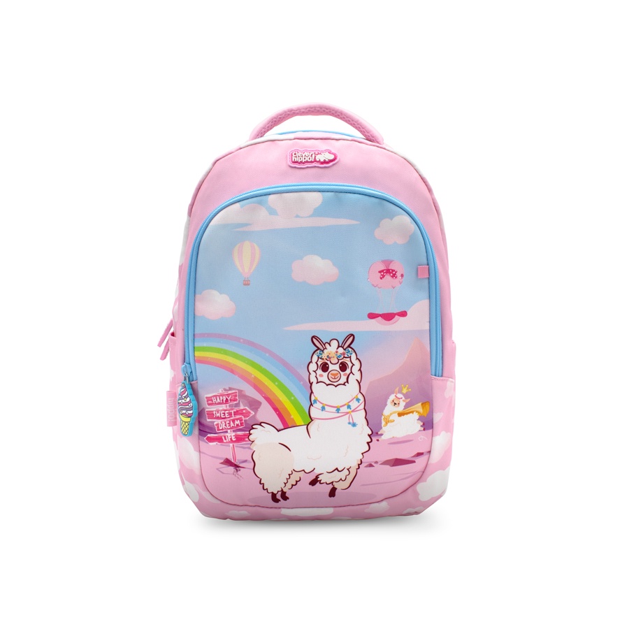Ba Lô Cho Bé CLEVER HIPPO Easy Go - Alpaca Tinh Nghịch Hồng BA0109/PINK