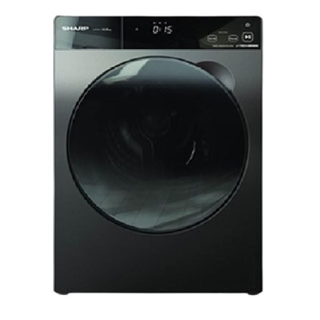 Máy giặt Sharp Inverter 9.5 Kg ES-FK954SV-G Mới 2021 Giặt nhanh 15 phút,Giặt nước nóng tới 90 độ C,Khóa trẻ em