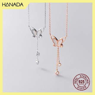 Dây Chuyền Bạc 925 Hanada Bướm 0601