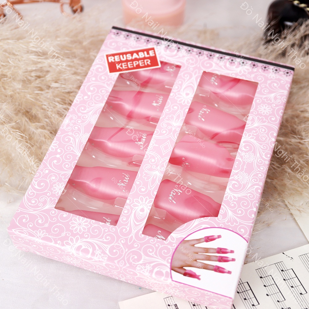 Kẹp ủ phá gel móng tay NGHI THẢO set 10 chiếc