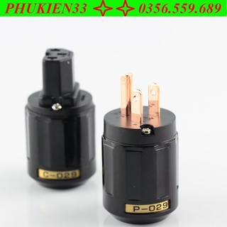 Bộ jack nguồn âm thanh oyaide 029 nhật bản- jack nguồn p029-c029