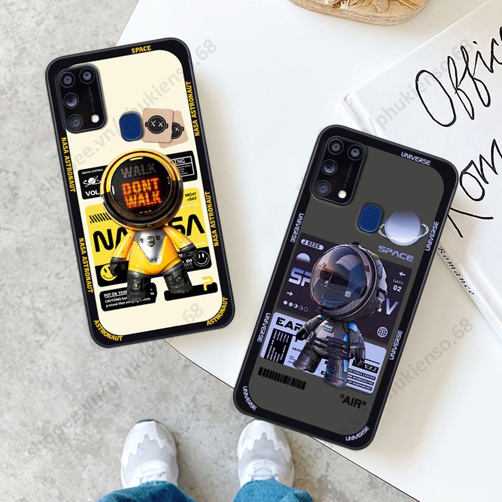 Ốp lưng Samsung M31 hình người máy, robot nasa đáng yêu dễ thương