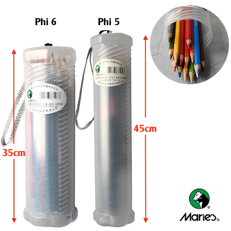 Ống đựng cọ vẽ, bút, giấy vẽ Maries