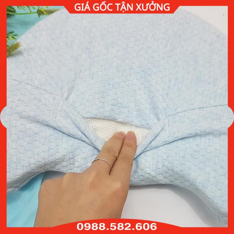 Gối Cao Su Chống Ngạt Uala &amp; Rogo Cho Bé Sơ Sinh - Gối Chống Bẹt Đầu Cho Bé - 8939001588830