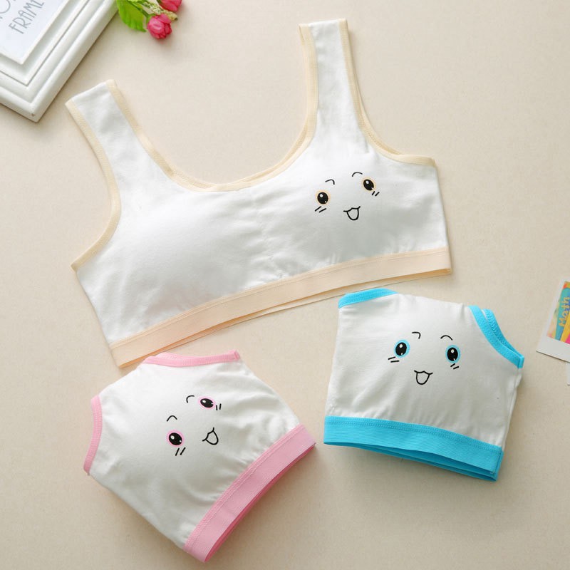 Áo ngực thể thao chất liệu cotton thoải mái cho bé gái