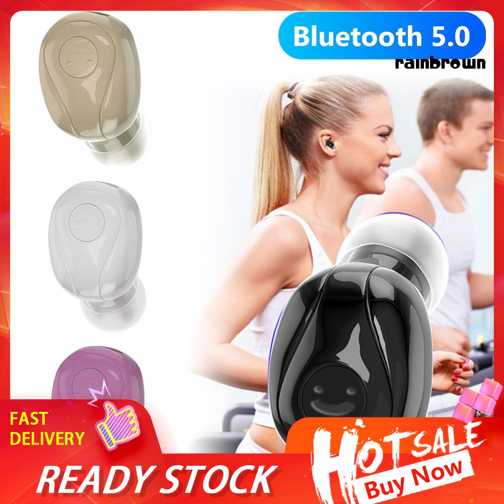 Tai Nghe Nhét Tai Thể Thao Bluetooth 5.0 Không Dây Có Micro / Rej / Y01