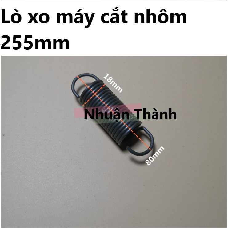 Lò xo máy cắt nhôm, máy cắt gỗ 255mm (có kích thước trong ảnh)