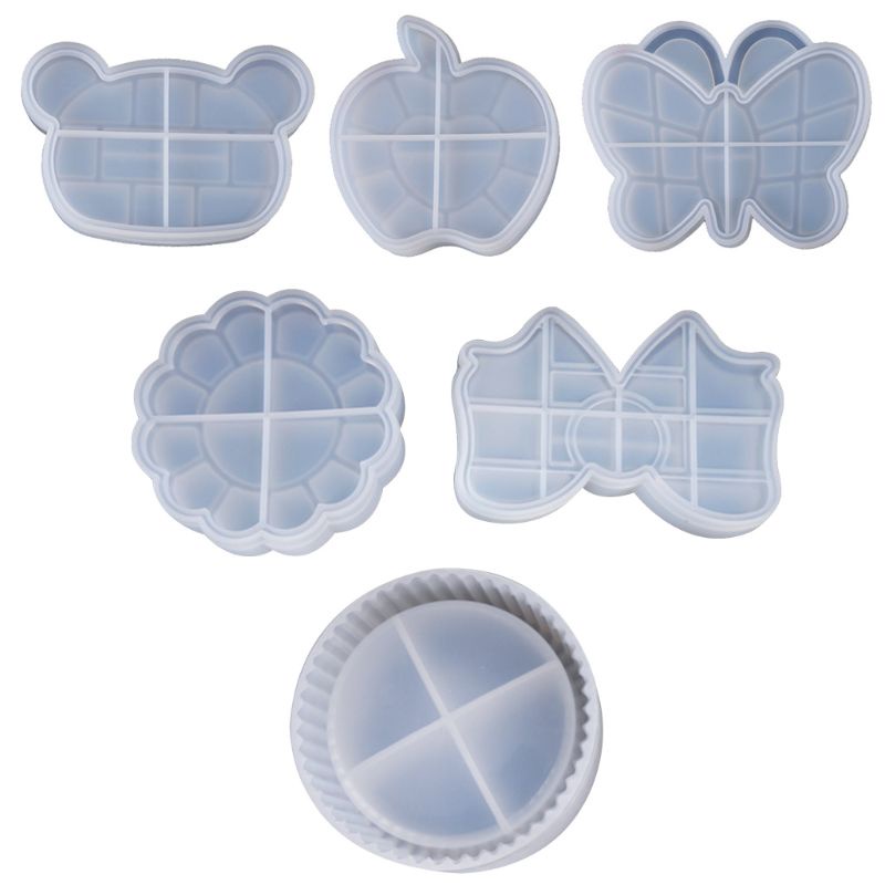 Khuôn Làm Trang Sức Thủ Công Bằng Nhựa UV Hình Gấu Và Bướm